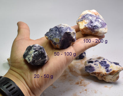 Morado Opal, Violet Flame Opal, Mexico Purple Opal - Raw Crystal Specimen - 3 Sizes