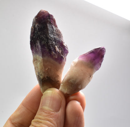 Super Seven 7 Natural Raw Crystal Amethyst Point, Wand - 2 Sizes