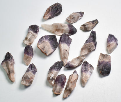 Super Seven 7 Natural Raw Crystal Amethyst Point, Wand - 2 Sizes