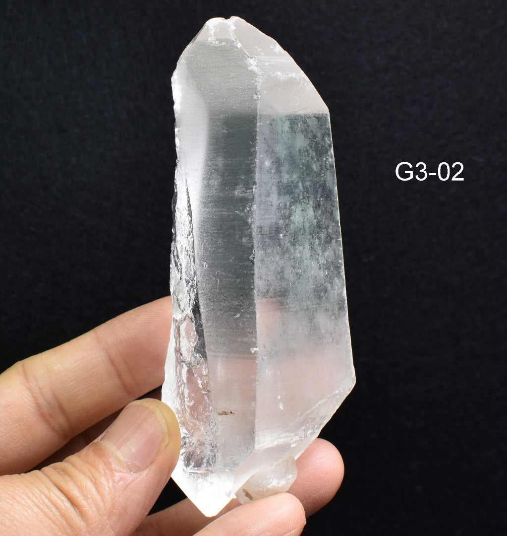 Lemurian Quartz Crystal Point, Wand from Brazil - 10 Options - G3