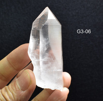 Lemurian Quartz Crystal Point, Wand from Brazil - 10 Options - G3