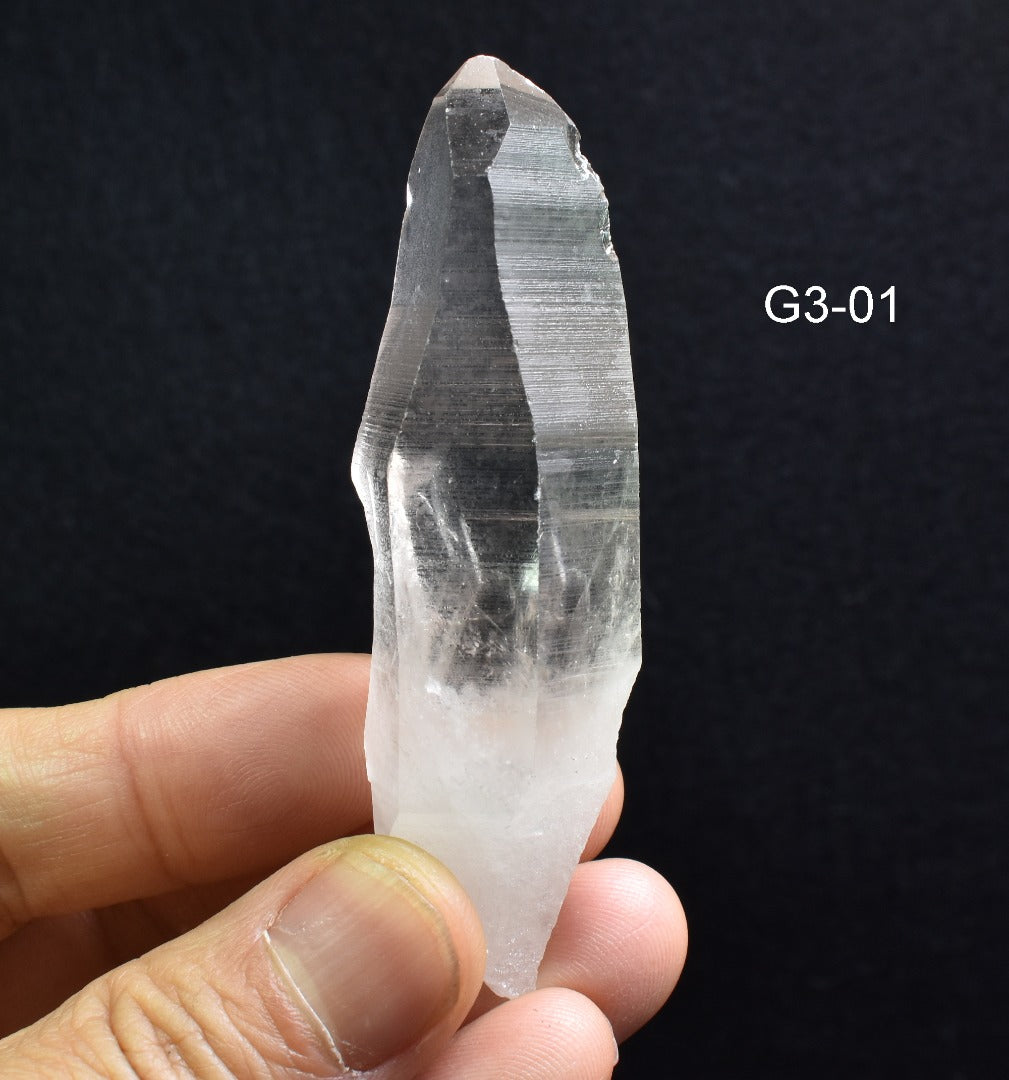 Lemurian Quartz Crystal Point, Wand from Brazil - 10 Options - G3