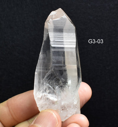 Lemurian Quartz Crystal Point, Wand from Brazil - 10 Options - G3
