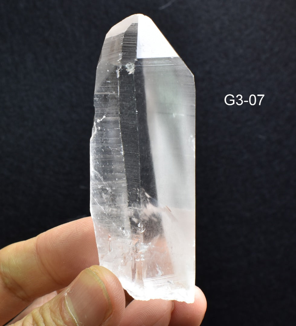 Lemurian Quartz Crystal Point, Wand from Brazil - 10 Options - G3
