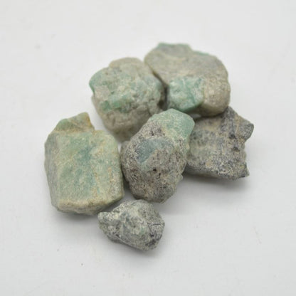 Raw Emerald Specimen Rocks - 6 Count - lot 07