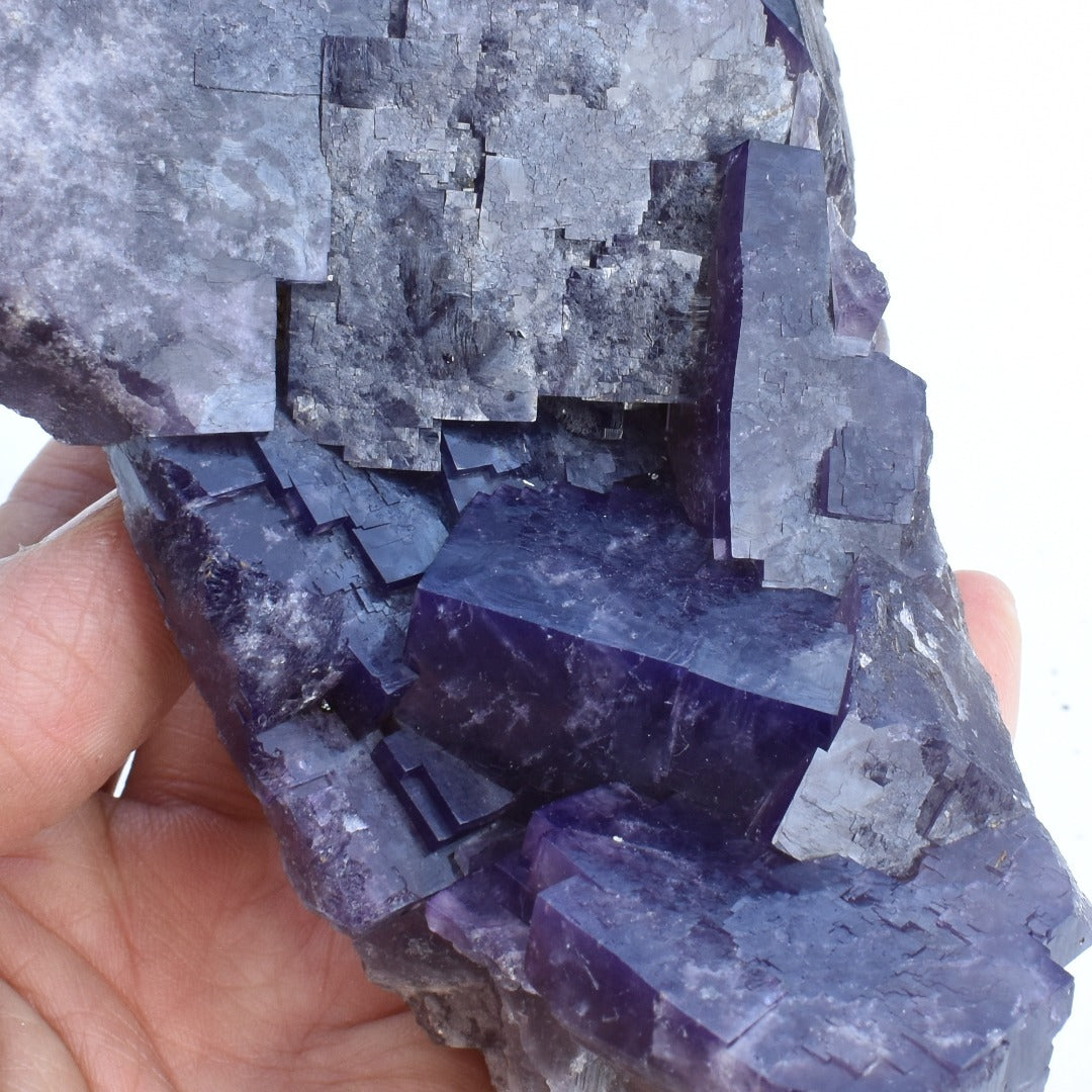 Purple Fluorite Raw Cluster Specimen - Sourced Greenlaws Mine, England, UK - 698 grams #GLF01-03