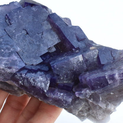 Purple Fluorite Raw Cluster Specimen - Sourced Greenlaws Mine, England, UK - 698 grams #GLF01-03