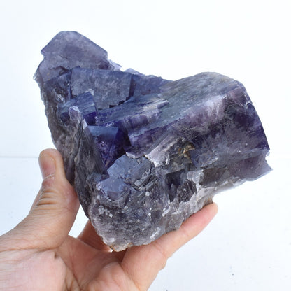 Purple Fluorite Raw Cluster Specimen - Sourced Greenlaws Mine, England, UK - 698 grams #GLF01-03