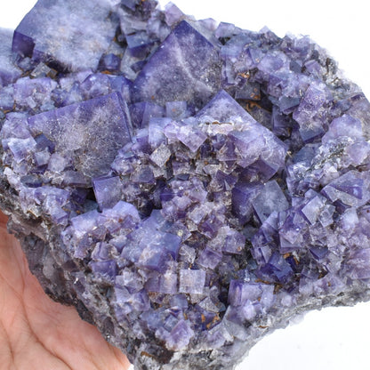 Purple Fluorite Raw Cluster Specimen - Sourced Greenlaws Mine, England, UK - 1287 grams #GLF02-01