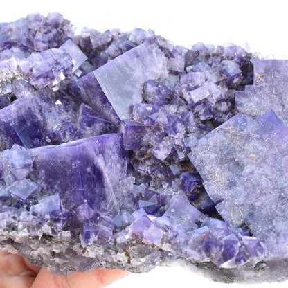 Purple Fluorite Raw Cluster Specimen - Sourced Greenlaws Mine, England, UK - 1287 grams #GLF02-01