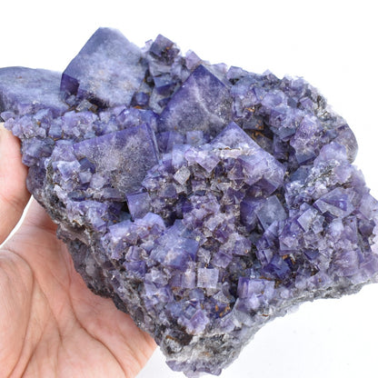 Purple Fluorite Raw Cluster Specimen - Sourced Greenlaws Mine, England, UK - 1287 grams #GLF02-01