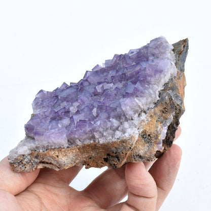 Purple Fluorite Raw Cluster Specimen - Sourced Greenlaws Mine, England, UK - 543 grams #GLF02-05