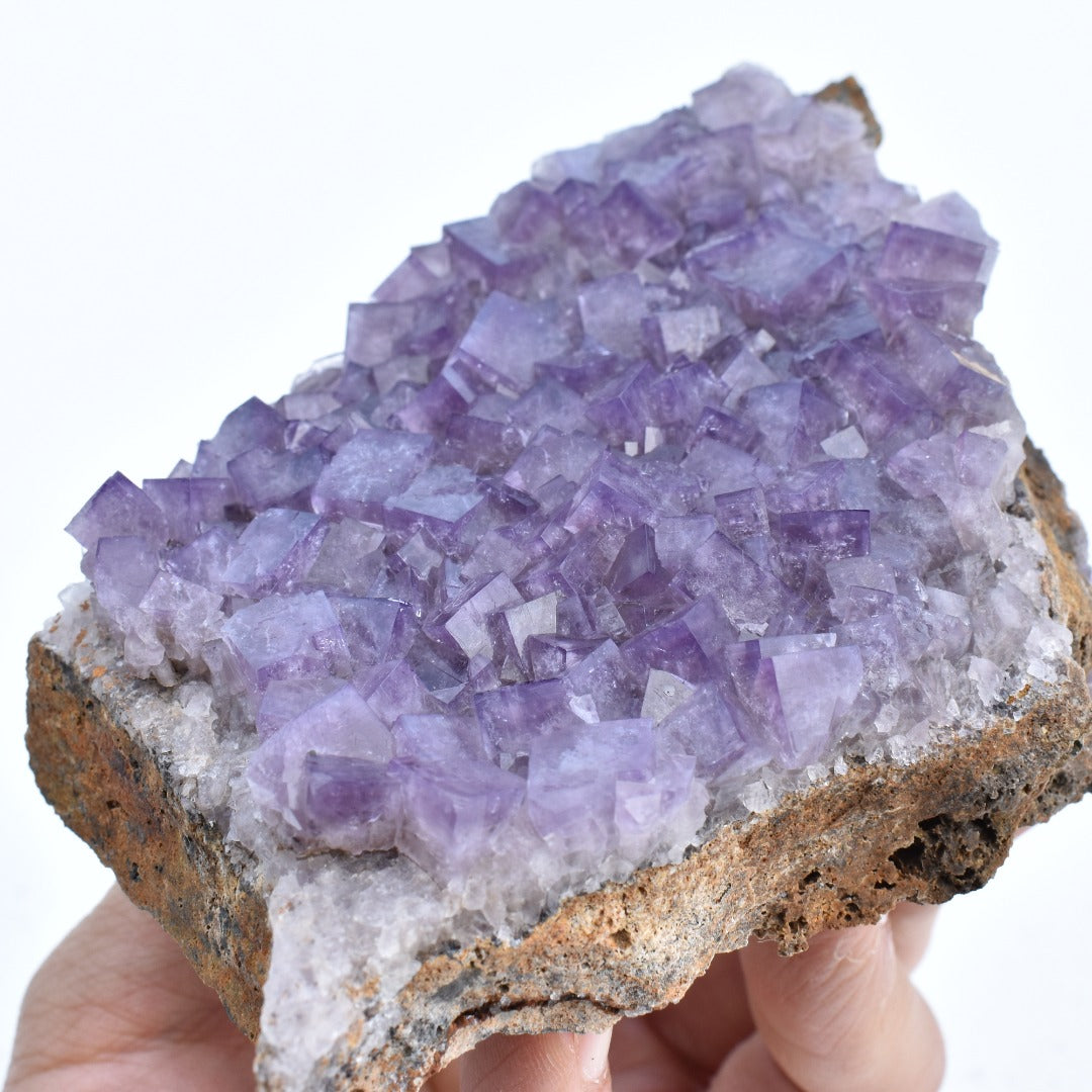 Purple Fluorite Raw Cluster Specimen - Sourced Greenlaws Mine, England, UK - 543 grams #GLF02-05