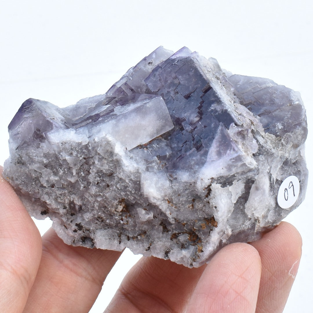 Purple Fluorite Raw Cluster Specimen - Sourced Greenlaws Mine, England, UK - 171 grams #GLF02-09