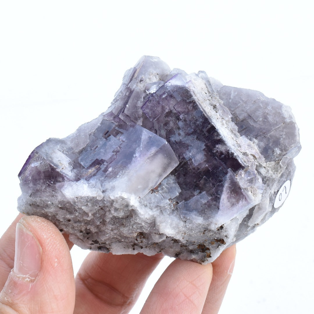 Purple Fluorite Raw Cluster Specimen - Sourced Greenlaws Mine, England, UK - 171 grams #GLF02-09