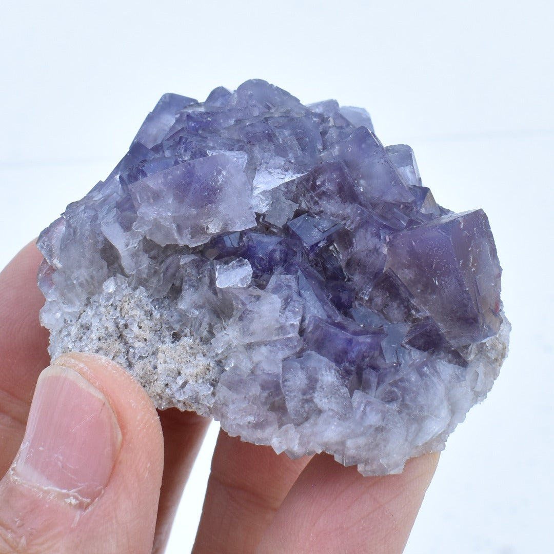 Purple Fluorite Raw Cluster Specimen - Sourced Greenlaws Mine, England, UK - 117 grams #GLF03-04