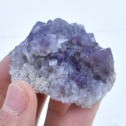 Purple Fluorite Raw Cluster Specimen - Sourced Greenlaws Mine, England, UK - 117 grams #GLF03-04