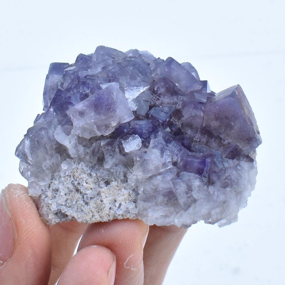 Purple Fluorite Raw Cluster Specimen - Sourced Greenlaws Mine, England, UK - 117 grams #GLF03-04