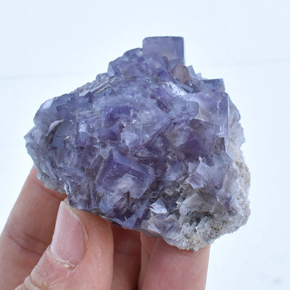 Purple Fluorite Raw Cluster Specimen - Sourced Greenlaws Mine, England, UK - 117 grams #GLF03-04