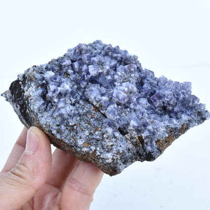 Purple Fluorite Raw Cluster Specimen - Sourced Greenlaws Mine, England, UK - 407 grams #GLF03-05