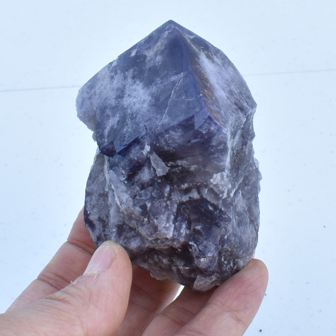 Purple Fluorite Raw Cluster Specimen - Sourced Greenlaws Mine, England, UK - 317 grams #GLF03-07