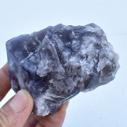 Purple Fluorite Raw Cluster Specimen - Sourced Greenlaws Mine, England, UK - 317 grams #GLF03-07