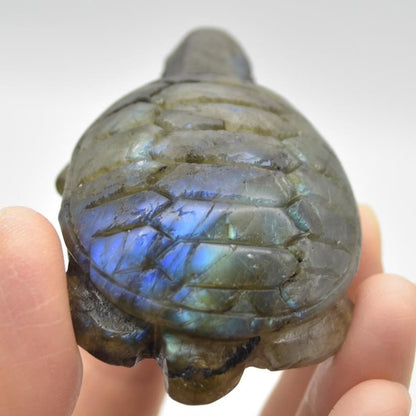 Labradorite Turtle - 6.5cm x 4cm x 2.5cm - 81 grams