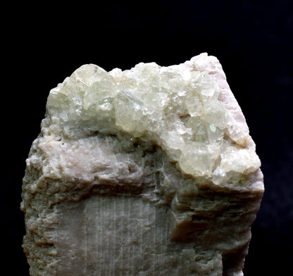Natural Green Herderite on Feldspar, Rare, Synergy 12, Crystal Specimen - 30 grams
