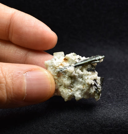 Green Herderite with Elbaite Green Tourmaline, Albite, Rare, Synergy 12, Crystal Specimen - 10 grams
