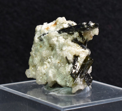 Green Herderite with Elbaite Green Tourmaline, Albite, Rare, Synergy 12, Crystal Specimen - 10 grams