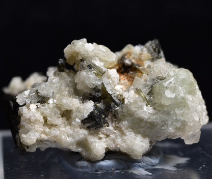 Green Herderite with Elbaite Green Tourmaline, Albite, Rare, Synergy 12, Crystal Specimen - 10 grams