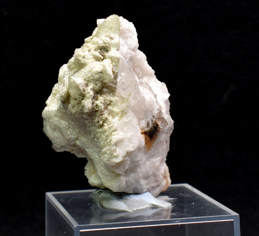 Natural Green Herderite with Albite and Quartz, Rare, Synergy 12, Crystal Specimen - 20 grams