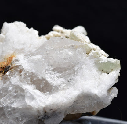 Natural Green Herderite with Albite and Quartz, Rare, Synergy 12, Crystal Specimen - 20 grams