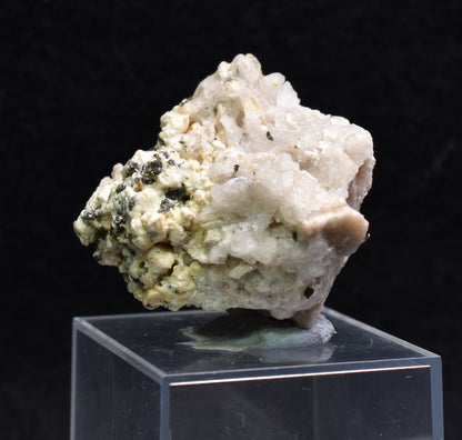Green Herderite with Elbaite Green Tourmaline, Albite, Feldspar, Rare, Synergy 12, Crystal Specimen - 26 grams