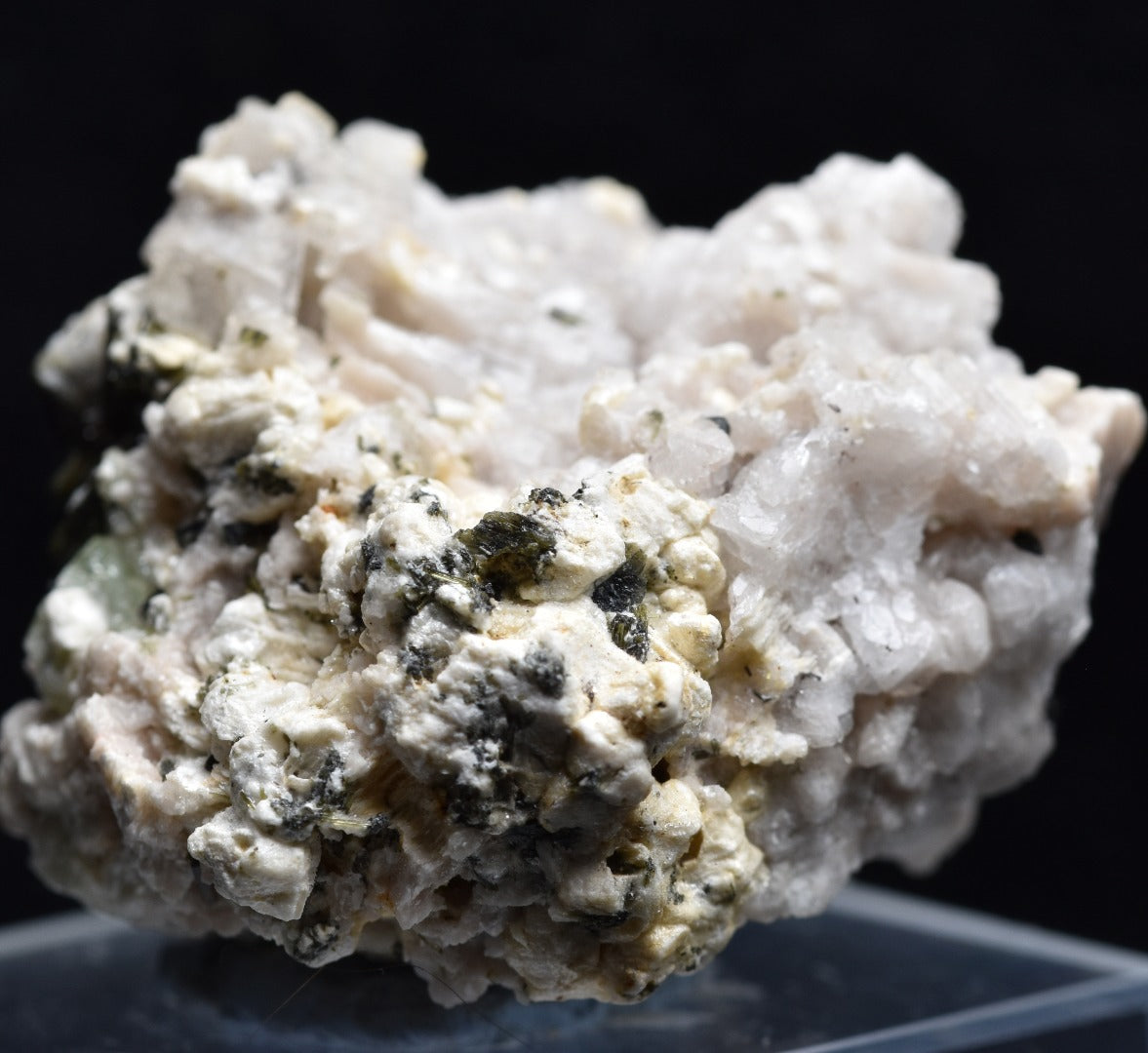 Green Herderite with Elbaite Green Tourmaline, Albite, Feldspar, Rare, Synergy 12, Crystal Specimen - 26 grams