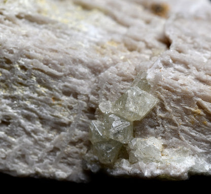 Natural Green Herderite on Feldspar, Rare, Synergy 12, Crystal Specimen - 22 grams