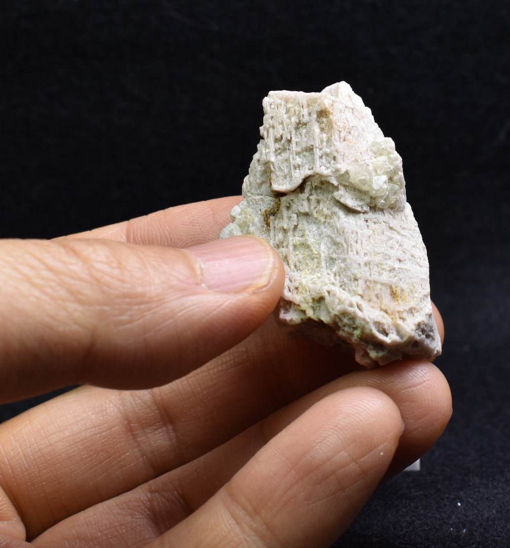 Natural Green Herderite on Feldspar, Rare, Synergy 12, Crystal Specimen - 22 grams