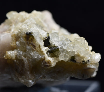 Green Herderite with Elbaite Green Tourmaline, Albite, Rare, Synergy 12, Crystal Specimen - 22 grams