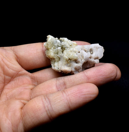 Green Herderite with Elbaite Green Tourmaline, Albite, Rare, Synergy 12, Crystal Specimen - 22 grams