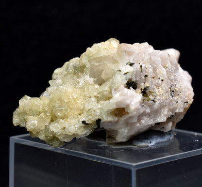 Green Herderite with Elbaite Green Tourmaline, Albite, Rare, Synergy 12, Crystal Specimen - 22 grams