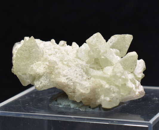 Natural Green Herderite with Albite, Rare, Synergy 12, Crystal Specimen - 7 grams