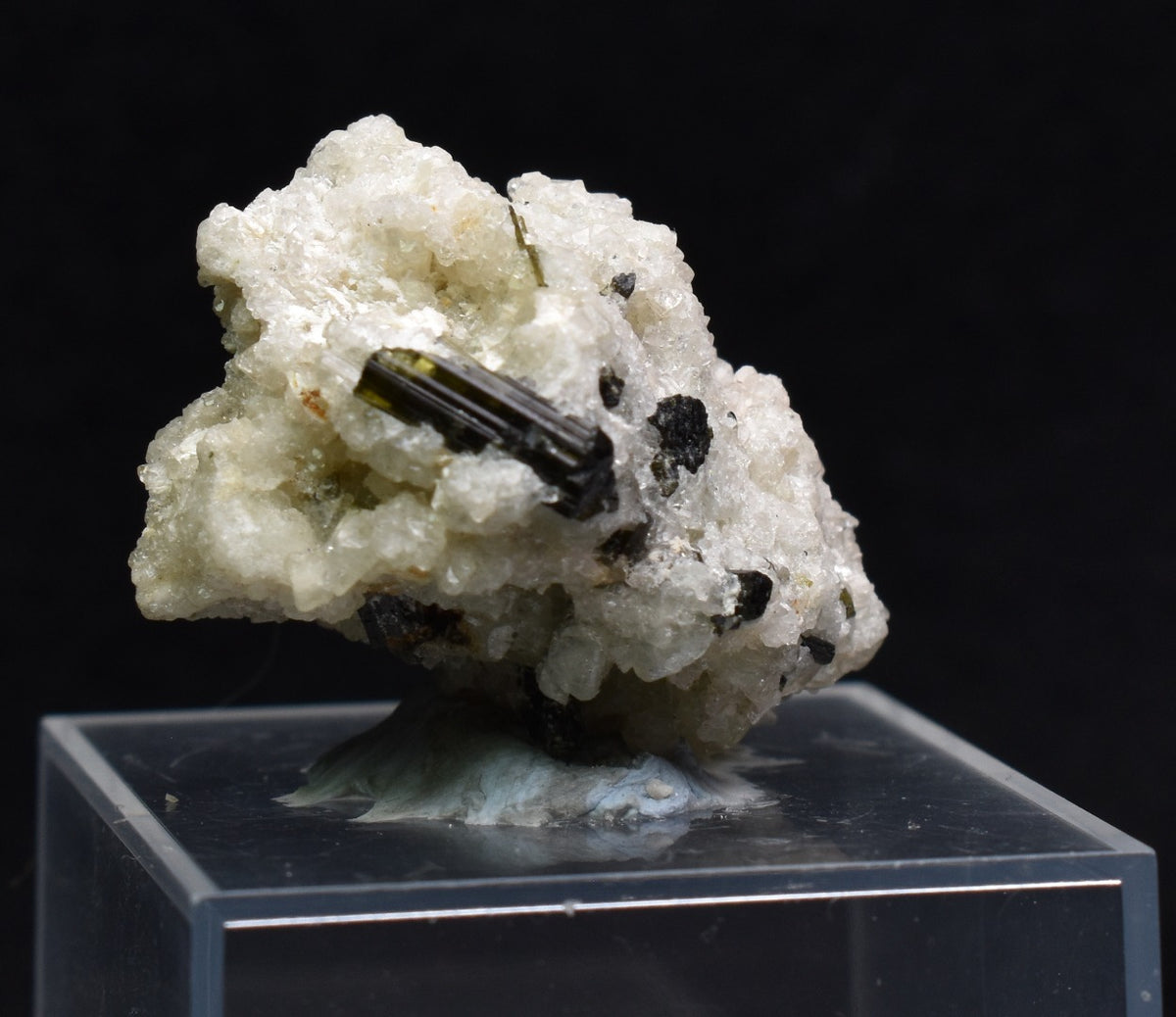 Green Herderite with Elbaite Green Tourmaline, Albite, Quartz, Rare, Synergy 12, Crystal Specimen - 14 grams