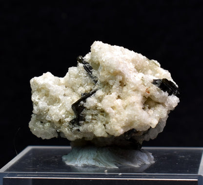 Green Herderite with Elbaite Green Tourmaline, Albite, Quartz, Rare, Synergy 12, Crystal Specimen - 14 grams