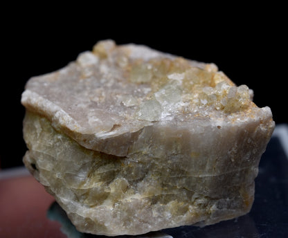 Natural Green Herderite on Feldspar, Rare, Synergy 12, Crystal Specimen - 8 grams