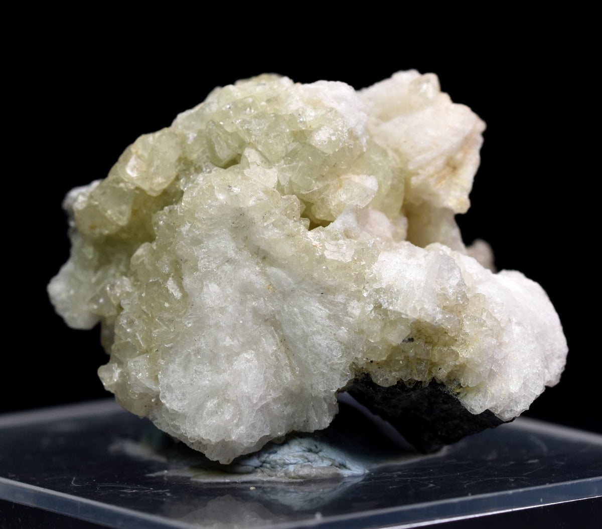 Green Herderite with Schorl Black Tourmaline, Albite, Rare, Synergy 12, Crystal Specimen - 8 grams
