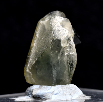 Green Herderite with Schorl Black Tourmaline, Rare, Synergy 12, Crystal Specimen - 3.6 grams