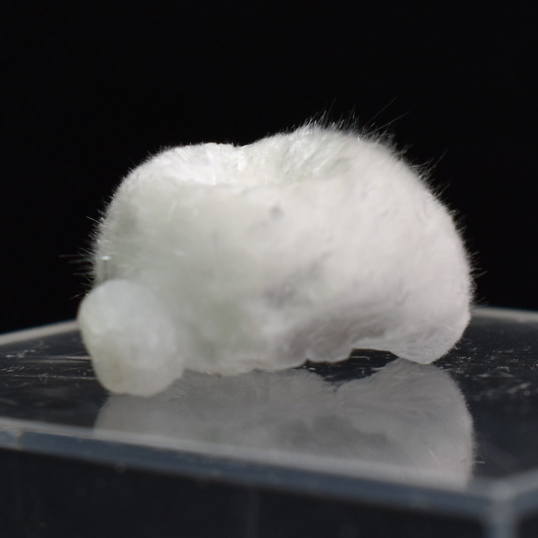 Natural Okenite with Gyrolite, Mineral Specimen from India - 1 Count - 1.1 grams #03