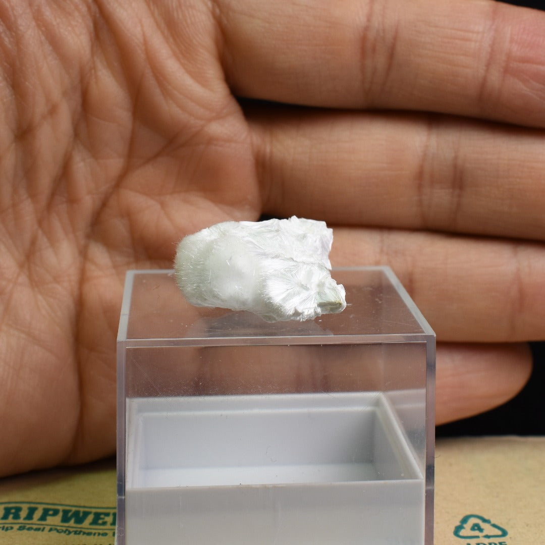 Natural Okenite with Gyrolite, Apophyllite, Mineral Specimen from India - 1 Count - 2.9 grams #15