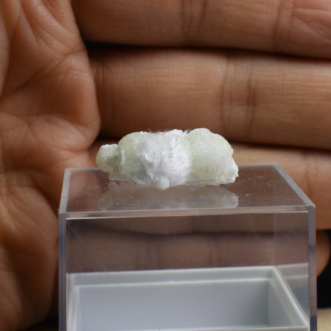 Natural Okenite with Gyrolite, Apophyllite, Mineral Specimen from India - 1 Count - 2.9 grams #19