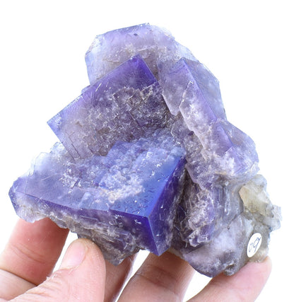 Purple Fluorite Raw Cluster Specimen - Sourced Greenlaws Mine, England, UK - 362 grams #GLF05-09